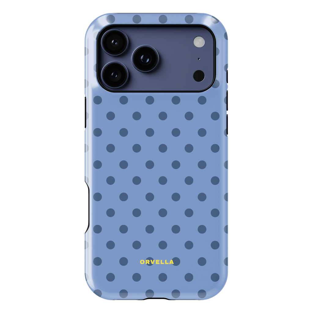 Blue Polka Dot Phone Case - Denim Dots
