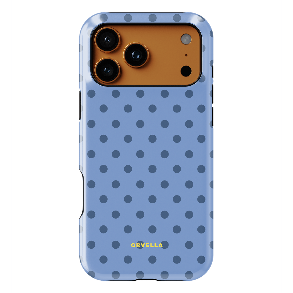 Blue Polka Dot Phone Case - Denim Dots