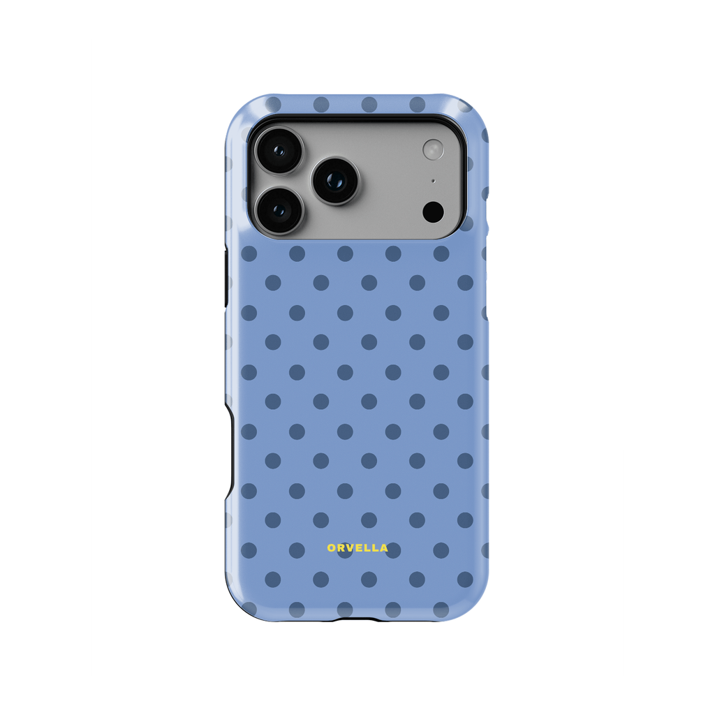 Blue Polka Dot Phone Case - Denim Dots