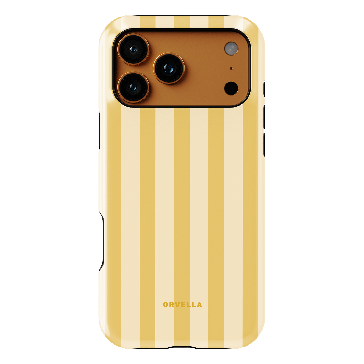 Yellow Striped Phone Case - Custard Cream